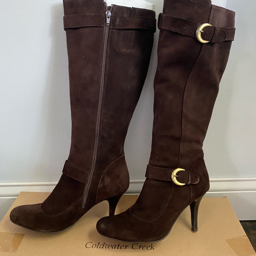 Coldwater Creek Suede Knee High Boots